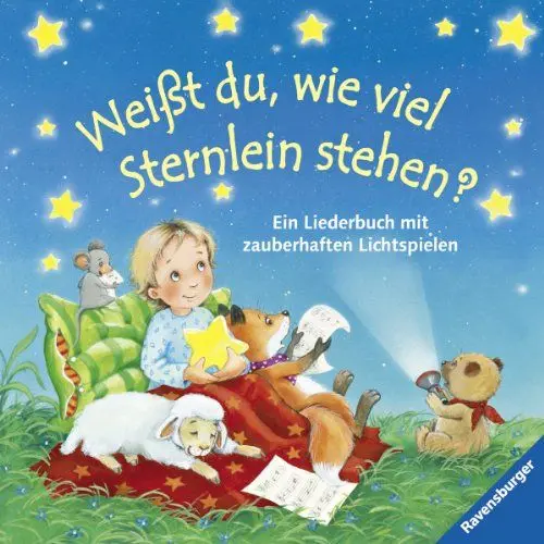 Produktbild: Weißt du, wie viel Sternlein stehen?: Ein Liederbuch mit zauberhaften Lichtspielen