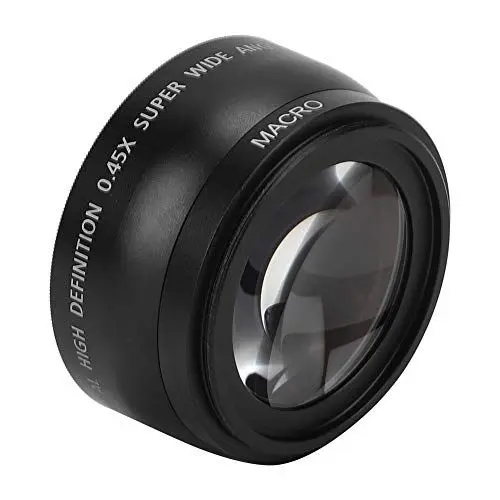 Produktbild: VBESTLIFE 55MM 0,45X Weitwinkel-Makroobjektiv, 55MM Universal-Weitwinkelobjektiv, Passend für Alle Kameraobjektive mit 55 Mm Durchmesser Camera