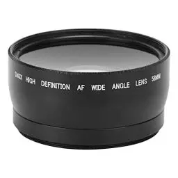Produktbild: weitwinkelobjektiv EOS,Weitwinkelobjektiv,58-Mm-Weitwinkelobjektiv-Adapter 58-Mm-Weitwinkelobjektiv-Kameraobjektiv Jsr82091151 Erweitertes 58-Mm-0,45-Fach-Weitwinkel-Makroobjektiv,Passend Für Alle Ka