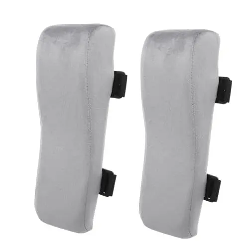 Produktbild: WEKADRIN 2 Stück Ergonomische Armlehnenpolster für Büro und Gaming Stühle Dicke Elastische Baumwolle Armstützen Kissen zur Druckentlastung Kompatibel mit Schreibtisch und Gaming Stühlen