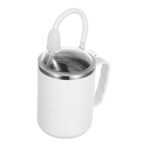Produktbild: WEKAMOS 1 Set Auslaufsicherer Becher Für Erwachsene: 500 Ml, Erstickungssicherer Schnabelbecher Mit Griffen Für Ältere Und Behinderte Menschen – Becher Für Wasser, Milch, Suppe, Saft