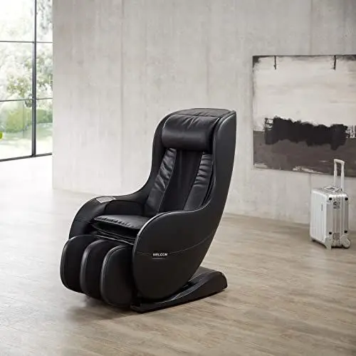 Produktbild: WELCON Massagesessel EASYRELAXX in SCHWARZ - 3D Massagestuhl mit Neigungsverstellung elektrisch Automatikprogramme Knetmassage Klopfmassage Rollenmassage Sessel Massagestuhl, Kunstleder, Entspannen