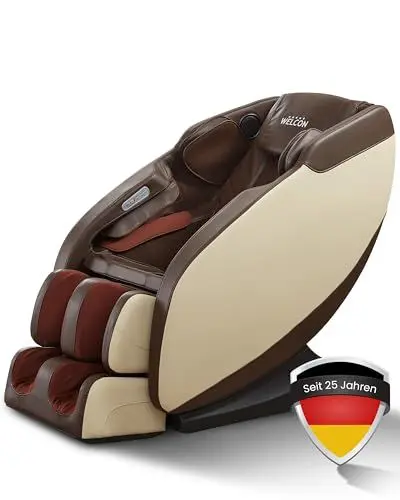 Produktbild: WELCON Prestige II Luxus Massagesessel | Massagestuhl mit Shiatsu Massage Sessel braun/beige