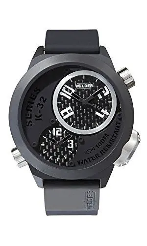 Produktbild: WELDER by U-Boat K32 Oversize Triple Time Zone Black Ion-Plated Steel Mens Watch K32-9202