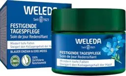 Produktbild: WELEDA Bio Festigende Tagespflege Blauer Enzian & Edelweiß - Naturkosmetik Natural Anti Aging Gesichtscreme/Feuchtigkeitscreme mindert tiefe Falten & reduziert Pigmentflecken (vegan, 40ml)