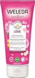 Produktbild: WELEDA Bio Love Duschgel vegan - Naturkosmetik Aroma Shower Duschseife für Frauen & Männer mit Rose, Jasmin & Ylang Duft, Natürliche Hautpflege Dusche zur Reinigung von Gesicht & Körper (1x 200ml)
