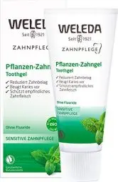 Produktbild: WELEDA Bio Pflanzen Zahnpasta - Naturkosmetik Zahncreme fluoridfrei zur natürlichen Zahnpflege. Milde Zahnreinigung bei empfindlichem Zahnfleisch beugt Karies vor & entfernt Zahnbelag (vegan, 75ml)