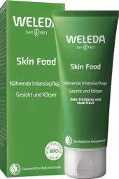 Produktbild: WELEDA Bio Skin Food Feuchtigkeitscreme 75ml - reichhaltige Naturkosmetik Hautpflege SkinFood Hautcreme zur Pflege von sehr trockener Haut. Natürliche Körper- & Gesichtscreme nährt die Haut intensiv