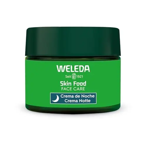 Produktbild: WELEDA Bio Skin Food Nachtpflege Regeneration & Stärkung - Naturkosmetik Hautpflege Gesichtscreme mit Inka Nussöl, Sheabutter & Rosmarin. Natürliche Gesichtspflege Feuchtigkeitscreme (vegan / 40ml)