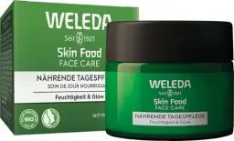 Produktbild: WELEDA Bio Skin Food Tagespflege Feuchtigkeit & Glow - Naturkosmetik Hautpflege Gesichtscreme mit Squalan, Sheabutter & Rosmarin. Natürliche Gesichtspflege Feuchtigkeitscreme (vegan / 40ml)