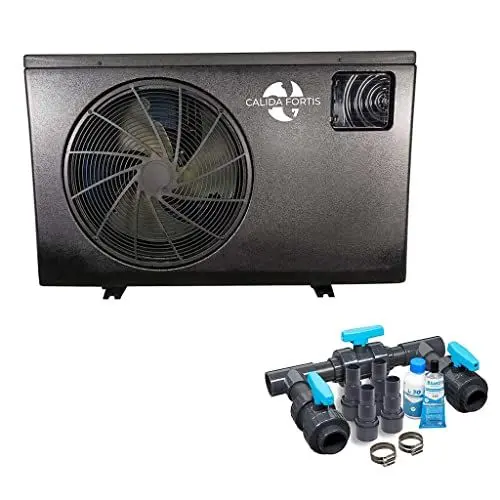 Produktbild: well2wellness Full-Inverter Wärmepumpe Calida.Fortis 20 bis 19,70 kW Plus Bypass Set Basic Inkl. WiFi-Adapter und Abdeckplane