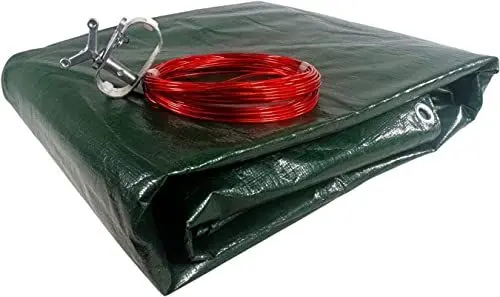 Produktbild: well2wellness Pool Abdeckplane Poolplane mit 180g/m² für Ovalformbecken und Achtformbecken bis 770 x 500 cm