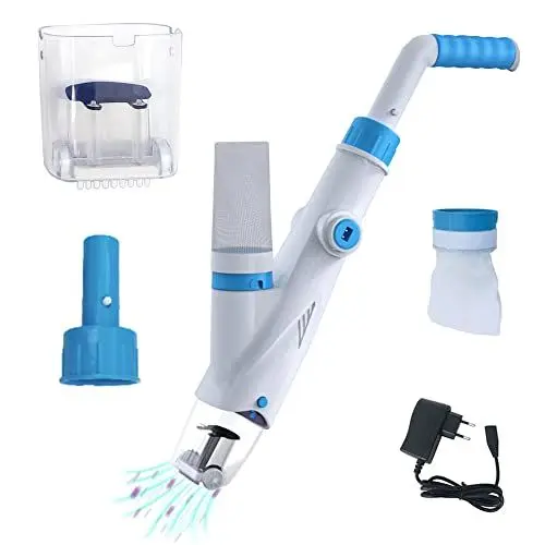 Produktbild: well2wellness Pool Elektrosauger AquaJack 121 | Spa Elektrosauger | Handsauger | Bodensauger | Einfache Handhabung | Entfernt Verschmutzungen im Pool und Whirpool | Akkusauger