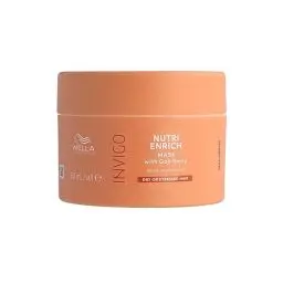 Produktbild: Wella Professionals Invigo Nutri Enrich Deep Nourishing Mask – tiefenwirksame Haarmaske mit Vitamin E und Panthenol – intensive Haarpflege für kaputtes Haar – glättende Haarkur gegen Frizz – 150 ml