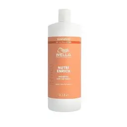 Produktbild: Wella Professionals Invigo Nutri Enrich Feuchtigkeitsshampoo – tiefenwirksam pflegende Haarwäsche für strapaziertes Haar – glättendes, intensiv nährendes Shampoo – 1 L