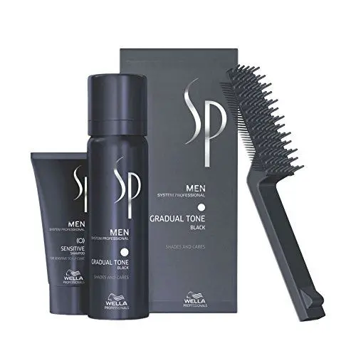 Produktbild: 2er Wella Professionals SP Just Men Gradual Tone Pigment Mousse Schwarz 60 + 30 ml