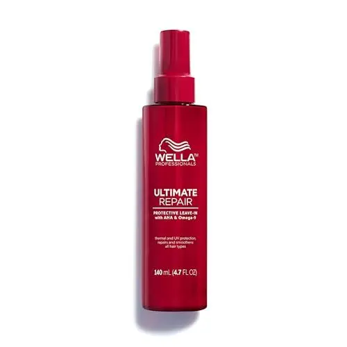 Produktbild: Wella Professionals Ultimate Repair Protective Leave-In Conditioner – Haarpflege ohne Ausspülen mit Anti Frizz Wirkung, UV- und Hitzeschutz – reparierende Feuchtigkeitspflege – 140 ml