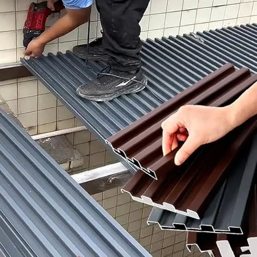 Produktbild: TDQWLY Aluminium-Dachplatten, 1 1,2 1,5 1,8 2 M Lange Isolierte Welldachplatten Mit Schrauben Für Terrassengaragen, Schuppen, Pergolen, Wintergärten, Balkone, 10 20 30 Stück, Winddichte Verkl