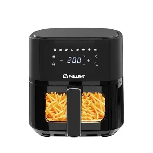 Produktbild: Wellent Fritteuse ohne Öl, 8 l, mit Sichtfenster, Luftfritteuse, mit 9 Programmen, AF-415A-W