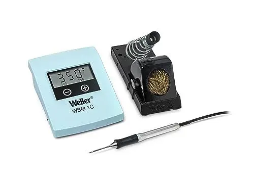 Produktbild: Weller T0053293399N WSM 1C Akku-Lötstation mit Mikro-Lötkolben WMRP und Lötspitze RT 3, Meißelform 1,3 mm