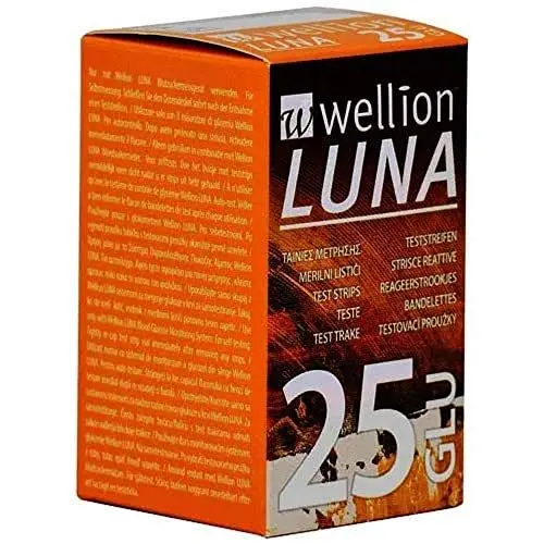 Produktbild: Wellion LUNA Blutzucker-Teststreifen, 25 Stück