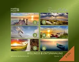 Produktbild: Wellness & Entspannung,Vol.1-6 - Gemafreie christliche Meditationsmusik & Entspannungsmusik (inkl. Tiefenentspannung & Einschlafhilfe)