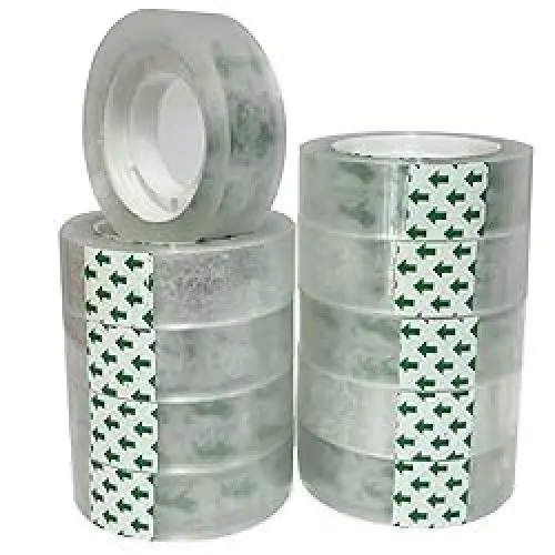 Produktbild: WELSTIK film transparent - Transparentes Klebeband mit starker Haftung - alterungsbeständig und reißfest,für Zuhause, Schule und Geschenkpapier,- 25 m x 15 mm - 10er Pack