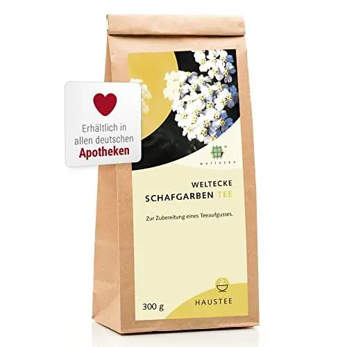 Produktbild: Weltecke Schafgarbe-Tee lose 300g | Arzneibuch-Qualität | Aromatisch-würziger Kräutertee | Schafgarben-Tee beliebt bei Frauen