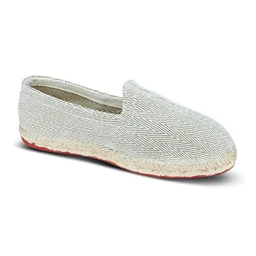 Produktbild: weltenmann Corralejo – Farbige Slip-on Espadrilles aus Baumwolle mit Schuhbeutel, Dune, 44, Handmade in Spain