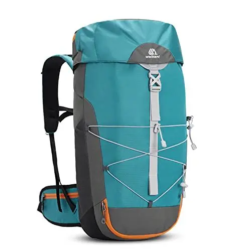 Produktbild: Wembem Wanderrucksack Herren Damen Trekkingrucksäcke Hohe Kapazität Wasserdicht Reiserucksack Leicht Outdoor Daypacks mit Hüftgurt Multifunktionale Camping Rucksack, Grün, 40