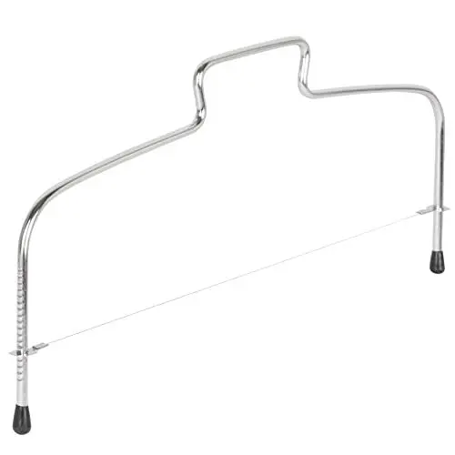 Produktbild: wenco Tortenbodenteiler – Kuchenbodenschneider für gleichmäßige Torten- mehrstufig einstellbar- Edelstahl, 24-30 cm Durchmesser, Präzises Schneidewerkzeug für perfekte Tortenschichten