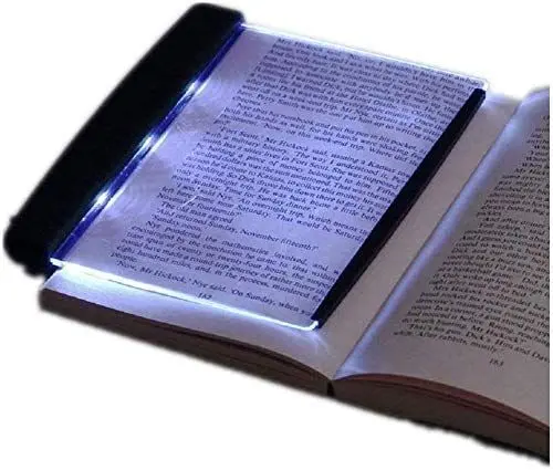 Produktbild: Wendry LED-Taschenbuch-Leuchte, LED-Leseleuchte mit abnehmbarem Seitenclip, Augenschutz-Buch-Nachtlicht für Nachtlesung