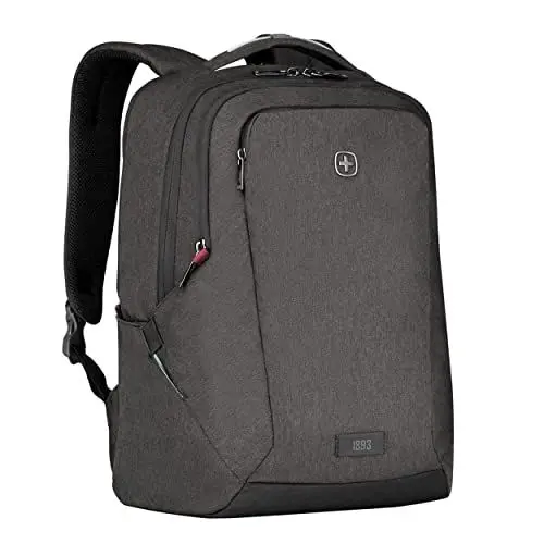 Produktbild: WENGER MX Professional Laptop-Rucksack mit Tabletfach, Notebook bis 16 Zoll, Tablet bis 10 Zoll, Organizer, 21 l, Damen Herren, Büro Business-Reisen Uni, Grau, 611641