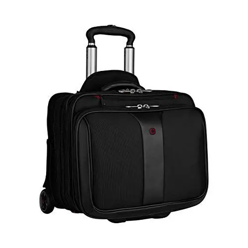 Produktbild: WENGER Patriot Aktenkoffer, 2 in 1-Laptop-Tasche zum Rollen, Notebook bis 17 Zoll, 32 l, Damen Herren, Büro Business Uni Schule, Schwarz, 600662