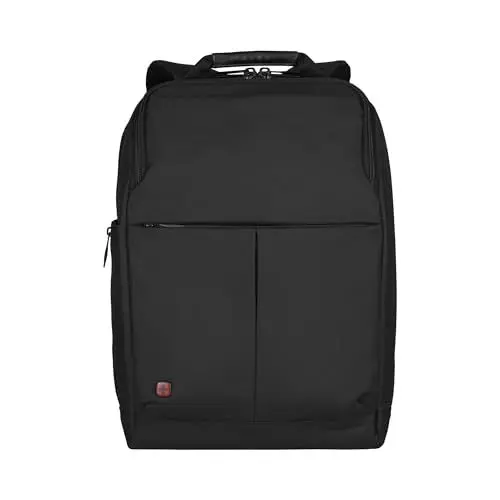 Produktbild: WENGER Reload 16 Laptop-Rucksack mit Tabletfach, Notebook bis 16 Zoll, Tablet bis 10 Zoll, Organizer, 16 l, Damen Herren, Büro Business-Reisen Uni, Schwarz, 601070