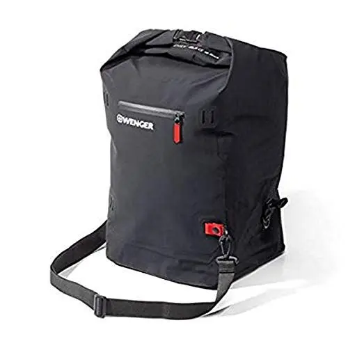 Produktbild: Wenger Dry Bag Bolligen 70 Liter wasserdichte Tasche mit Trageriemen Packsack dauerhaft wasserdicht Beutel Umhängetasche Schutztasche für Kajak Wanderung, Camping, Skilaufen, Schwimmen, Am Strand, Radfahren und Wasser Sport Unisex rot L23.1038.02