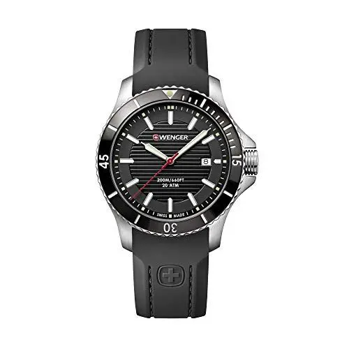 Produktbild: Wenger Unisex ErwachseneArmbanduhr Analog Quarz Silikon 01.0641.117