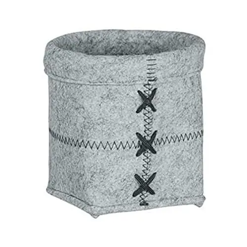 Produktbild: WENKO Aufbewahrungskorb Mara Filz S Hellgrau - Badkorb, Küchenkorb Fassungsvermögen: 2 l, Polyester, 15 x 15 x 15 cm, Hellgrau