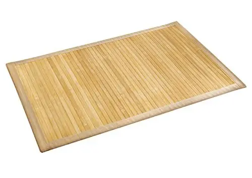 Produktbild: WENKO Badematte Bamboo Natur - Unterseite rutschhemmend, Bambus, 50 x 80 cm, natur