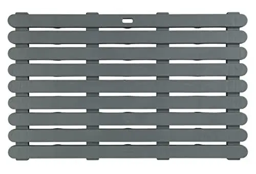 Produktbild: WENKO Badematte Indoor & Outdoor Grau, 50 x 80 cm