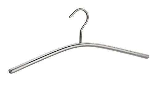 Produktbild: WENKO Bügel Jet Edelstahl - Jackenbügel, Garderobenbügel, Edelstahl rostfrei, 46 x 16 x 2.5 cm, Silber matt
