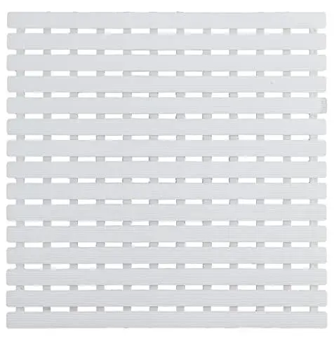 Produktbild: WENKO Duscheinlage Arinos Weiß - Antirutsch-Duschmatte mit Saugnäpfen, Kunststoff, 54 x 54 cm, Weiß