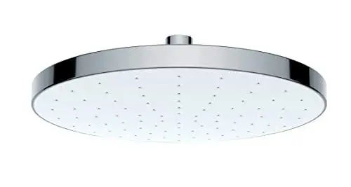 Produktbild: WENKO Regenduschkopf Automatic Cleaning - Anti-Kalk Universal-Kopfbrause mit automatischem Reinigungssystem, Kunststoff (ABS), 22.5 x 22.5 cm, Silber glänzend, Chrom, 24000100