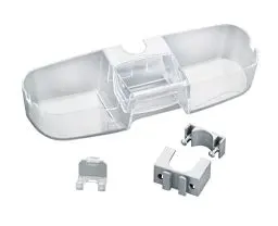 Produktbild: WENKO Duschstangencaddy Premium, Duschregal mit 3 Fächern & Haken, geeignet für alle gängigen Duschstangen, einfache Anbringung dank Befestigung ohne bohren, Kunststoff, 36 x 7,5 x 12 cm, Transparent