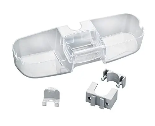 Produktbild: WENKO Duschstangencaddy Premium, Duschregal mit 3 Fächern & Haken, geeignet für alle gängigen Duschstangen, einfache Anbringung dank Befestigung ohne bohren, Kunststoff, 36 x 7,5 x 12 cm, Transparent