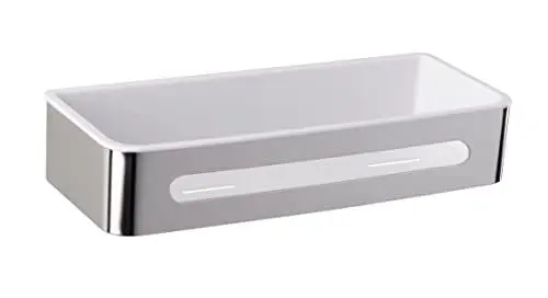 Produktbild: WENKO Wandablage Premium Plus - Wandregal, Badablage, Edelstahl rostfrei, 31 x 8.5 x 15 cm, Glänzend