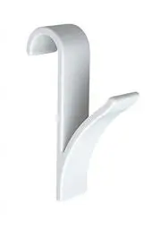 Produktbild: WENKO Gancio per radiatore rotondo, pratico set da 2, gancio per asciugamani, appendere in modo flessibile, per tutti i radiatori standard, in plastica, ciascuno 2,5x10,5x7cm, bianco