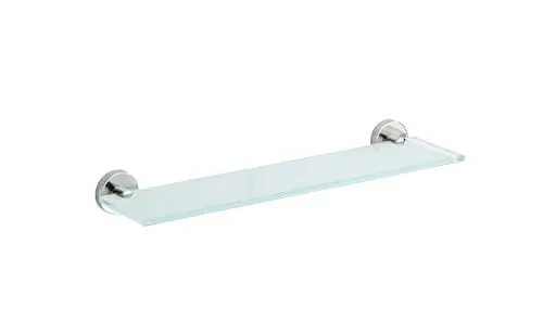 Produktbild: WENKO Glas Wandablage Bosio Edelstahl glänzend Badezimmerablage Glänzend