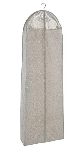 Produktbild: WENKO Kleidersack Mod. Balance für die staubfreie Aufbewahrung von Kleidung mit Reißverschluss und Sichtfenster Maße 180x60 cm Farbe Taupe