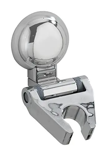 Produktbild: WENKO Duschkopfhalter Mod. Fiorina verstellbar mit Magic-Loc Wandbefestigung TÜV geprüft für festen Halt auf rauen Oberflächen Maße 6 x 8 x 9 cm Farbe Chrom